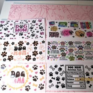 Mixed lot of Dog Mom Themed Bottle Wraps